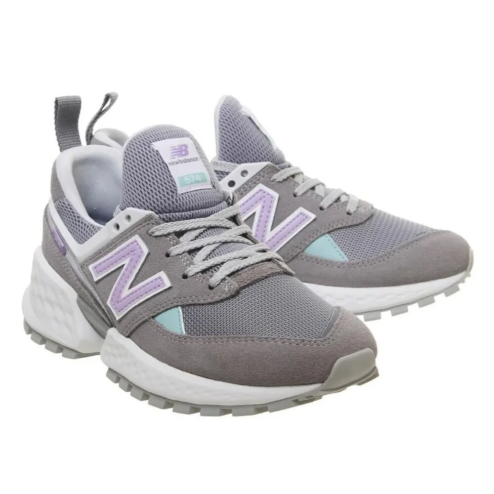 NEW BALANCE 574 Sport Women Gunmetal/Dark Violet (WS574PRC) Size 7